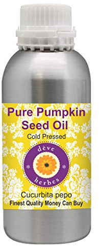 dève herbes Olio di semi di zucca puro di (Cucurbita pepo) 100% grado terapeutico naturale pressato a freddo 630ml (21.3 oz)