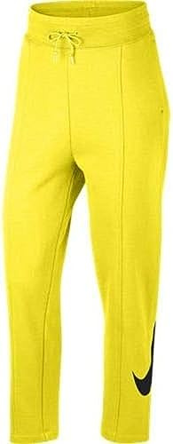 Nike Sportkläder swoosh fransk Terry byxor, Opti gul/svart, small