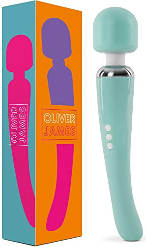 Vibrator by Oliver James - Large Wand Massager for Women - Water-Resistant Dildos, Wireless, 20 Vibration Modes & 8 Speeds - Adult Sex Toys for Men and Women, Anal Dildo, Vibrators (Green)