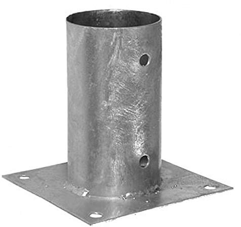 Base de soporte redonda redonda con perno galvanizado (diámetro de 100 mm)
