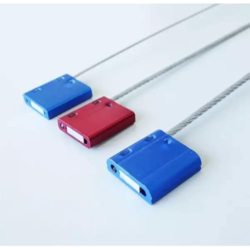 Sicherheitssiegel Einbruchschutz Stahldraht 1,5 // 2,5 / 3,5 mm mit Seriennummer (300, 2,5 mm)
