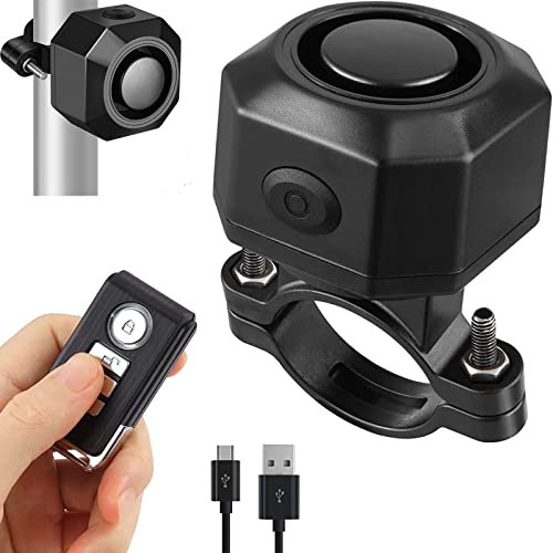 Rupse Allarme Antifurto per Bici Moto con Telecomando,Impermeabile Allarme Moto Bicicletta Antifurto,Ricaricabile Batteria 110 dB Super Forte