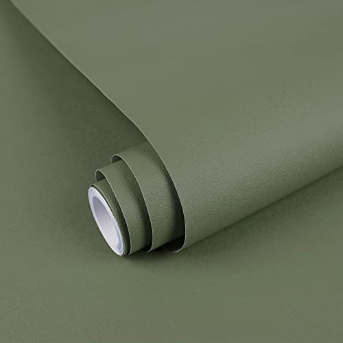 Decoroom Klebefolie Selbstklebende Matt Dunkelgrün 40X300cm Wasserdicht Möbelfolie Küchenschrank Tischplatten Wand Schutzfolie DIY Dekorfolie