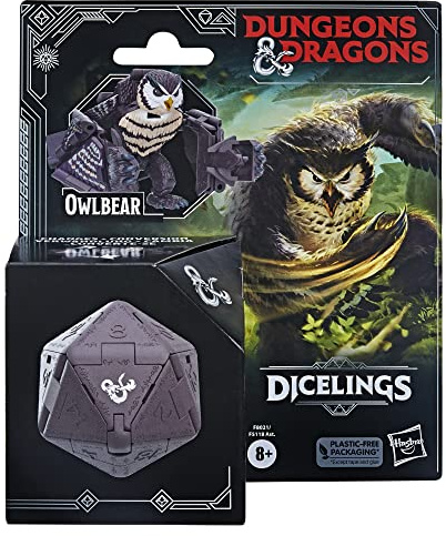 Hasbro Dungeons & Dragons Dicelings Owlbear, D&D Drachenspielzeug zum Sammeln, Action-Figur