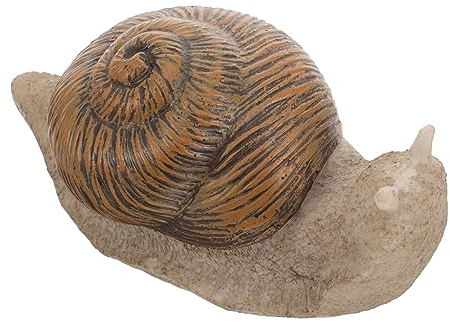 Happyyami Schlüssel Schlüsselanhänger Deko-Schlüsselanhänger Aus Kunstharz Schlüsselversteck Wetterschutz Garten Kunststein Figuren Wohnkultur Schneckenskulptur