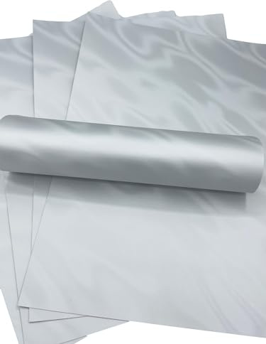 Syntego 5 Blatt A4 Premium Silver Pearl Lava Effekt Karton einseitig 240 g/m²