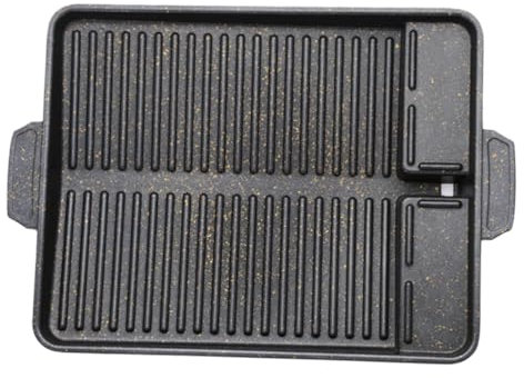 IWOWHERO Aluminium Legierung Grill Bratpfanne Pan Griff Design Wärmedämmung