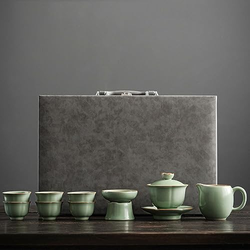 XaEjNzwDT teteras para te Tetera marroqui uego de Cafe Juego de té Tianqing RU Kiln, Juego de té de Estilo Chino de Lujo Ligero para el hogar(Color:C,Size:)
