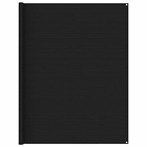ShGaxin Zeltteppich, Vorzeltteppich, Camping Plane, Teppich Für Camping Vorzelt, Bodenplane Zeltunterlage, Camping Teppich Outdoor, 250x550 cm Schwarz