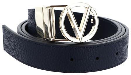 Valentino Roof Plaque Buckle Belt W105 Blu/Oro - kürzbar