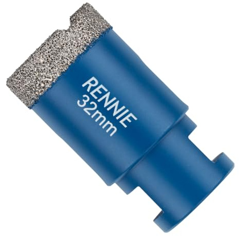 32mm Diamond Hole Saw Drill Bit With M14 Shank For Angle Grinders | For Porcelain Tiles Ceramic Slate Stone Granite Marble Glass. Diamond Core Holesaw / Hole Cutter M14 Thread For Angle Grinder