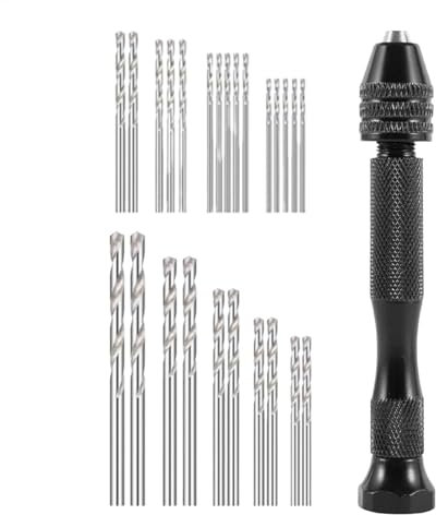 Handbohrer-Set, Spiralbohrer | Spiralbohrer zur Schmuckherstellung, manuelles Basteln, Hobby-Bohrer - Kleines, robustes, vielseitiges Handbohr-Drehwerkzeug, Präzisions-Handbohrmaschine zum Gravieren
