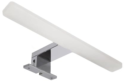 Maxkomfort LED Spiegelleuchte Bad 30cm Eckig Acryl – 5W Neutralweiß 4000K – IP44 Aufbauleuchte 230V – Badbeleuchtung & Schminklicht für Spiegelschrank & Wand