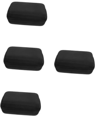 Beaupretty 4 Piezas Bolsa De Almacenamiento De En Cubierta Del Suministro Caja De Portátil Suministro De Negro Eva