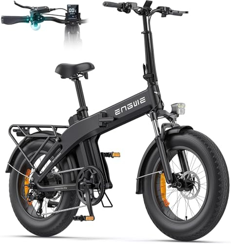 ENGWE EP-2 3.0 Boost E-Bike Folding Bike, 48V 13.5Ah Battery up to 120km, Torque Sensor & Foldable Design with Hydraulic Brakes and APP for Any Terrain (Black.)