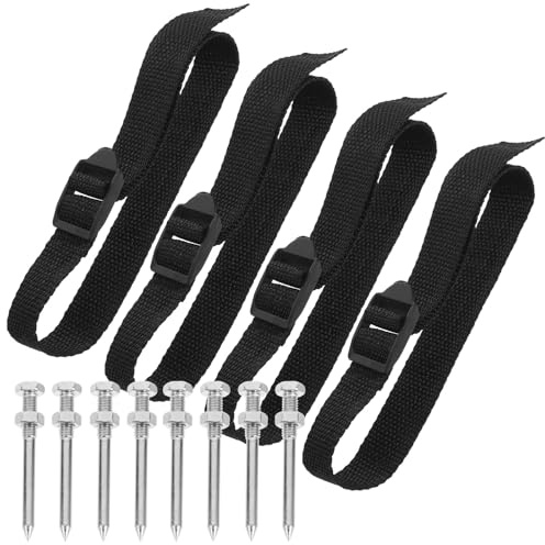 Kisangel Correas para Zapatos Aireadores de Césped Púas 42 CM Juego de 4 Cordones 1040B y 30 Clavos 58 MM 1040D Suministros para Aireador Manual de Jardín Herramienta para Cuidado del