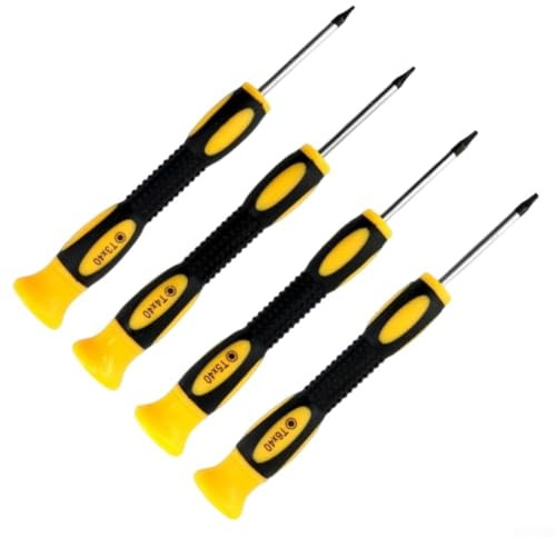 Lot de 4 tournevis Torx T3 T4 T5 T6 pour Xbox 360 PS4 Réparation, outil de tournevis de sécurité hexagonal pour démontage de manette de console de jeu