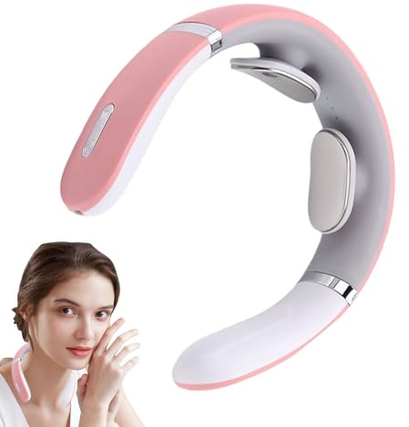 Masajeador Cervical Inalámbrico Portátil Para Masaje De Tejido Profundo | Masajeador Inalámbrico Inteligente con Parches de Electrodos 3D Relajante Para Mujeres Hombres Adultos Abuelas Y Abuelos