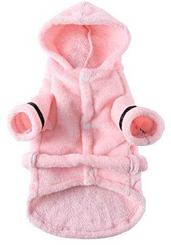 Peignoir d'hôtel pour chiens, chats, animaux de compagnie, vêtements de nuit, serviettes, vêtements pour animaux, doux, moelleux et chaud (M)