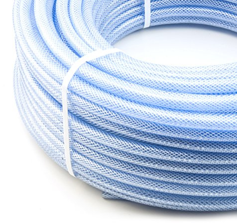 DQ-PP 20m Tuyau Souple renforcé PVC 10/15mm Transparent
