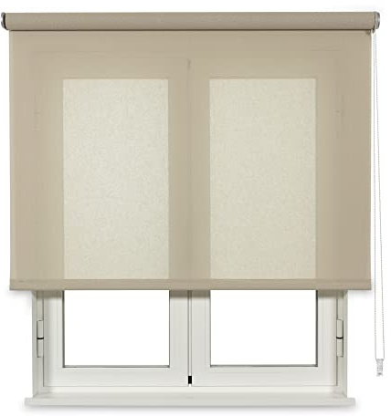VIEWTEX | Store Enrouleur Tamisant Cotton Beige 90 X 250cm| Fabriqué en Europe | 5 Ans de Garantie