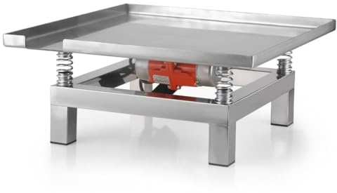 ICZW Concrete Vibration Table Small Vibrating Test Bench Stainless Steel 110V (19.7 * 19.7 inches)