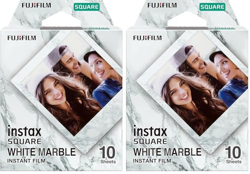 INSTAX Square Film White Marble (Packung mit 2)