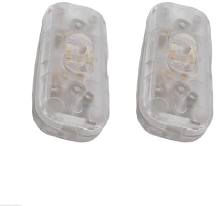2 Pcs Inline Cord Switch, AC 250V 6A On/Off Rocker Light Switch, Double Pole Switching for Table Lamp or Small Appliance, Transparent