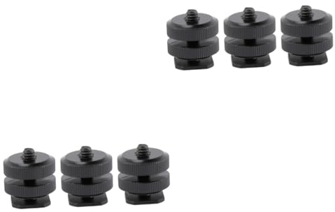 OSALADI 6stücke Aluminium Legierung Blitzschuh Adapter Mit Stativ Schraube Für DSLR Kamera Camcorder Licht Und Mikrofon Stabil Und Langlebig