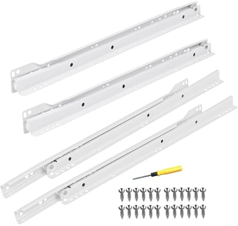2 Paar Teleskopschienen Schwerlastauszügen 25 30 35 40 45 50 55cm, Robust Und Vielseitig Führungsschiene, Für Küche, Schlafzimmer, Schuhschrank, Wohnmobil Schubladenauszüge Schienen ​