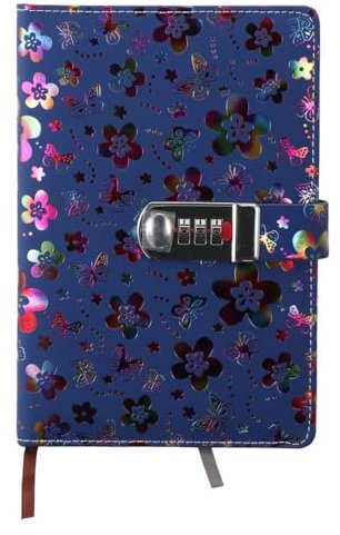 GetCoupon Digital Password Lock Embossed Notebook, Password Book, Diary, Business Office Notebook, Creative Gift(Multicolor)