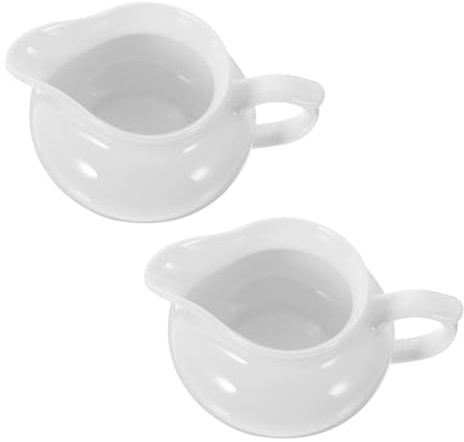 PartyKindom Saucière Blanche Portable Avec Pichets Individuels En Céramique Robuste
