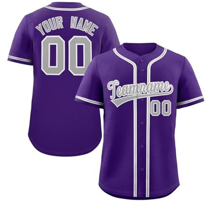 Generisch Personalisiert Atmungsaktiv Baseballtrikot Sporthemden Individuelles Baseball Jersey Schnelltrocknend T-Shirt Herren Damen Kinder Baseball Trikot Kurzarm Sportuniform Black Friday Angebote