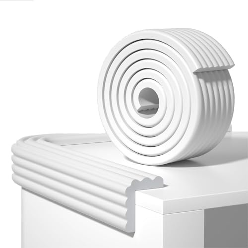 agctrler Paraspigoli per Bambini, 5 m x 8 cm x 0.8cm, Protezione per bordi del tavolo, Copri spigoli per bambini, autoadesiva, protezione per bambini, letto, davanzale e scrivania, mobili