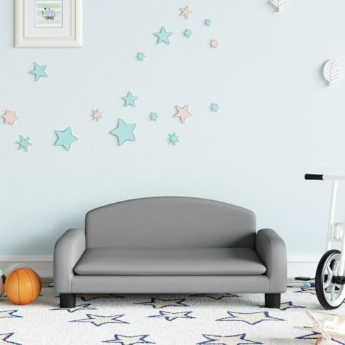 Rantry Kindersofa hellgrau, 70 x 45 x 30 cm, aus Stoff, Schlafsofa für Wohnzimmer, Sofa, für den Außenbereich, für den Garten, für Wohnzimmer, Terrasse, Außenbereich, Möbel