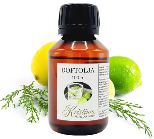 Doftolja 100 ml gin tonic lime fräsch citrusdoft för ljus och tvål