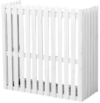 Paneles de Cerca de Privacidad, Cerca para Aire Acondicionado Exterior, Superficie Lisa, Plegable, Sin Necesidad de Instalación, Cerca para Unidad de Aire Acondicionado Exterior(White,85x35x80cm)