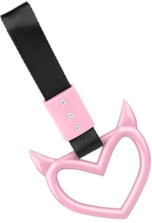 Car Grab Bar - Heart Shaped Tow Hook Ornament | Devil Style Hanging Grip Ring, Drift Trailer Accessories For Vehicle Interior And Exterior Decoration