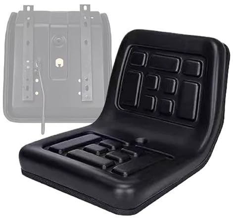 Sedile Trattore, Sedile Regolabile per Carrello Elevatore, Capacità di Carico di 100 kg, Impermeabile, per Minipale, Sollevatori Telescopici, Bulldozer(Small)