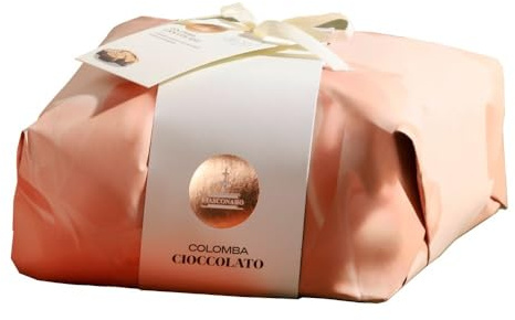 Fiasconaro Colomba Artigianale di Sicilia CIOCCOLATO - 1 Colomba Artigianale da 1000 g - Prodotto Made in Italy e Sicilia - Prodotto Incartato a Mano + Busta -