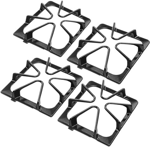 W10447925 Burner Grate Replacement for Whirlpool Stove Parts, 8.3'' x 8.8'' Gas Stove Grate Kenmore Maytag Gas Range Parts, Amana Inglis Kirkland Cooktop Stove Top Grates Rack Set, 4 Pack