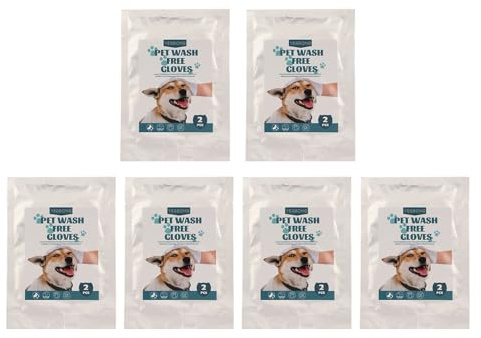 Zerodis Dog Cleaning Grooming Supplies Gloves Soft Non Woven Disposable Gloves for Dogs Cats Gentle Cleaning and Relaxing Massage Experience 10PCS Pet Grooming Bathing