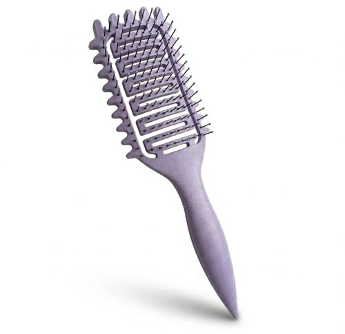 PRISMAL Vented Curly Hair Brush - Spazzola Ventilata a Spirale per Capelli Ricci e Mossi - Pettine Districante Professionale Anti-Crespo - Definizione Metodo Curly - Asciugatura Rapida e Volume