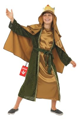 fun shack Gold Wiseman Costume Kids, Wise Man Costume for Kids, Nativity Costumes for Boys, Christmas Costumes Boys, Small
