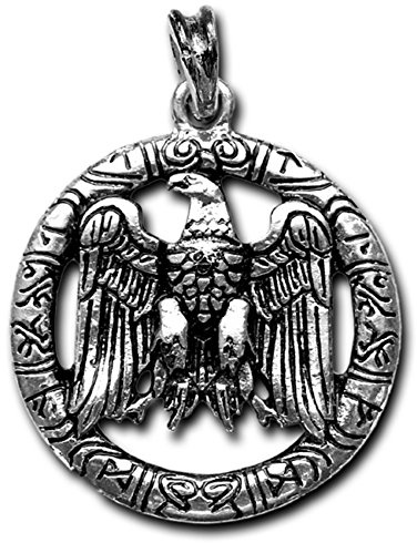Germanenschmuck Germanenwappen Anhänger (Kettenanhänger in Silber) | 925 Sterling Silber Veredelung