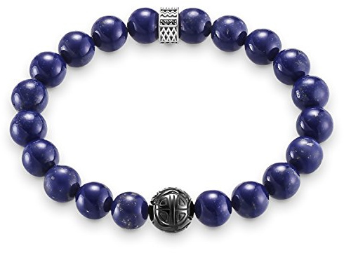 THOMAS SABO Herren Armband Rebel at Heart Blau 925 Sterling Silber A1534-930-32