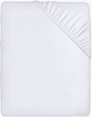 Utopia Bedding Sabana Bajera 180x200 - Blanco - Certificado Oeko Tex - Bolsillo Profundo - Microfibra de Poliéster Cepillado (Cama 180)