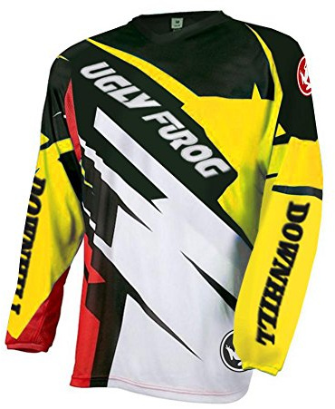 UGLY FROG Winter Thermal Vlies Downhill Trikot Herren Lange Ärmel Mountainbike Freeride BMX Fahrradtrikot Motocross MTB/Downhill Bekleidung