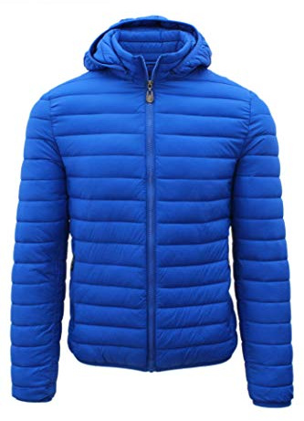 Ciabalù Piumino Uomo 100 Grammi con Cappuccio Removibile Giubbotto Mezza Stagione con Collo Alto Giacca con Vestibilità Slim Fit
