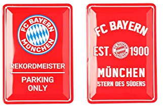 FC Bayern München Metallschild 2er Set